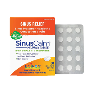 Boiron Sinus Calm Sinus Relief Medicine for Congestion & Pain - 60 Tablets