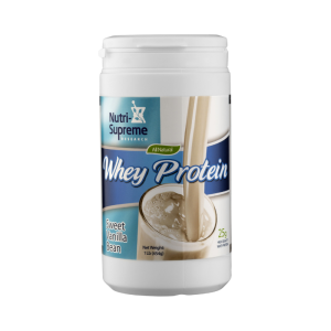 Nutri Supreme Whey Protein - Sweet Vanilla Bean with Stevia - 2 Lb