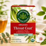 Traditional Medicinals Organic Throat Coat Eucalyptus Herbal Tea - 16 Bags